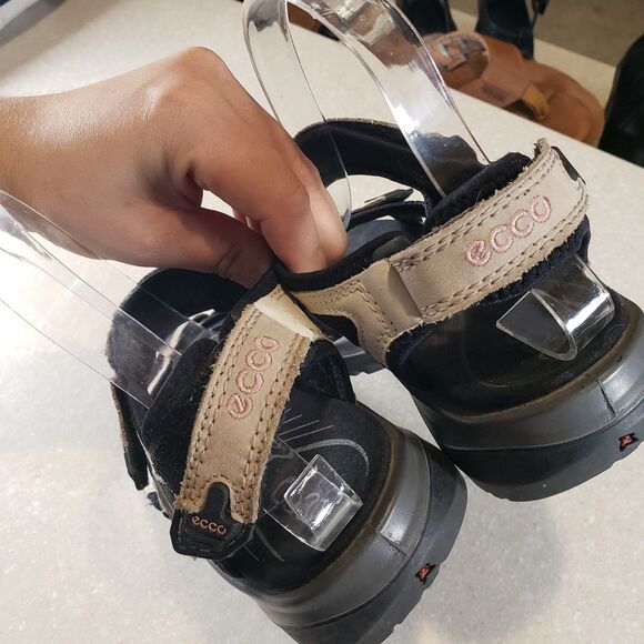 ECCO Yucatan Offroad Sport Sandals Women’s EU 38 / US 7.5 Beige Black Rugge - Picture 5 of 7